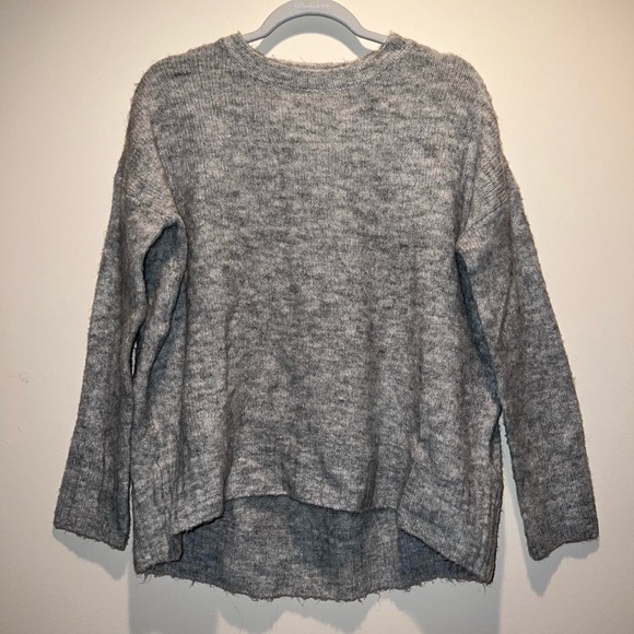 Vera Moda Grey Wool Blend Crew Sweater - Picture 5 of 5